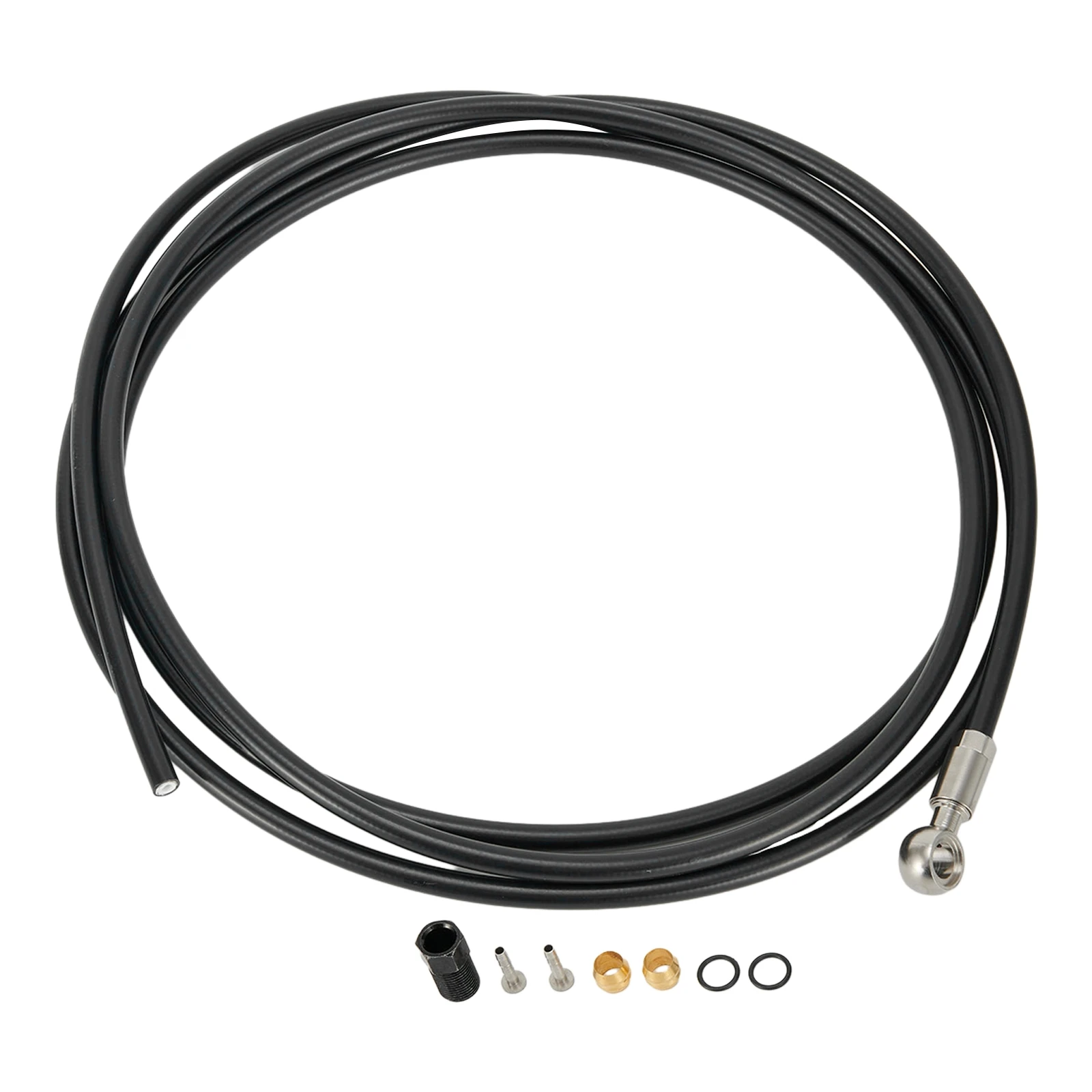 For-Shimano BH90 System Line Pipe 2m Brake Hose Kit Bike 2x Sealing Rings Banjo Bicycle Replacement Accessories