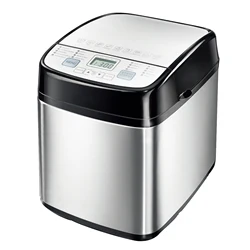 1.5LB Home Stainless Steel Programmable Bread Makers With Gluten-Free Setting and Digital Touch Panel