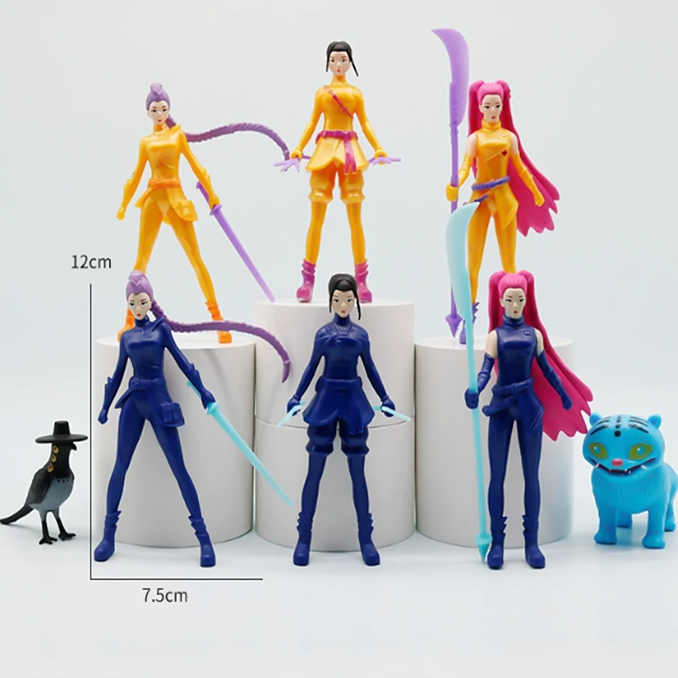 Anime Kpop Demon Hunters Figure Model Toy Cartoon Gaming Peripherals Desk Decoratio_@n Collection Figures Model Toy For Kid Gift