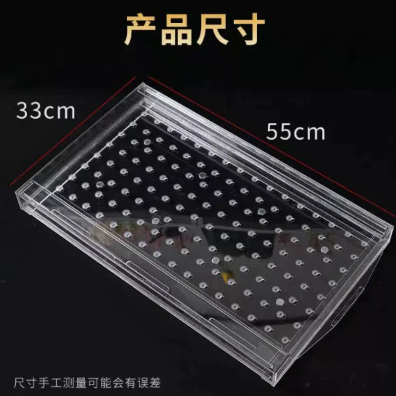 Acrylic Manual Tomato Seed Sower 105-200 Holes Precision Seeding Tool for Seedling Tray Garden Nursery Vegetable Planting