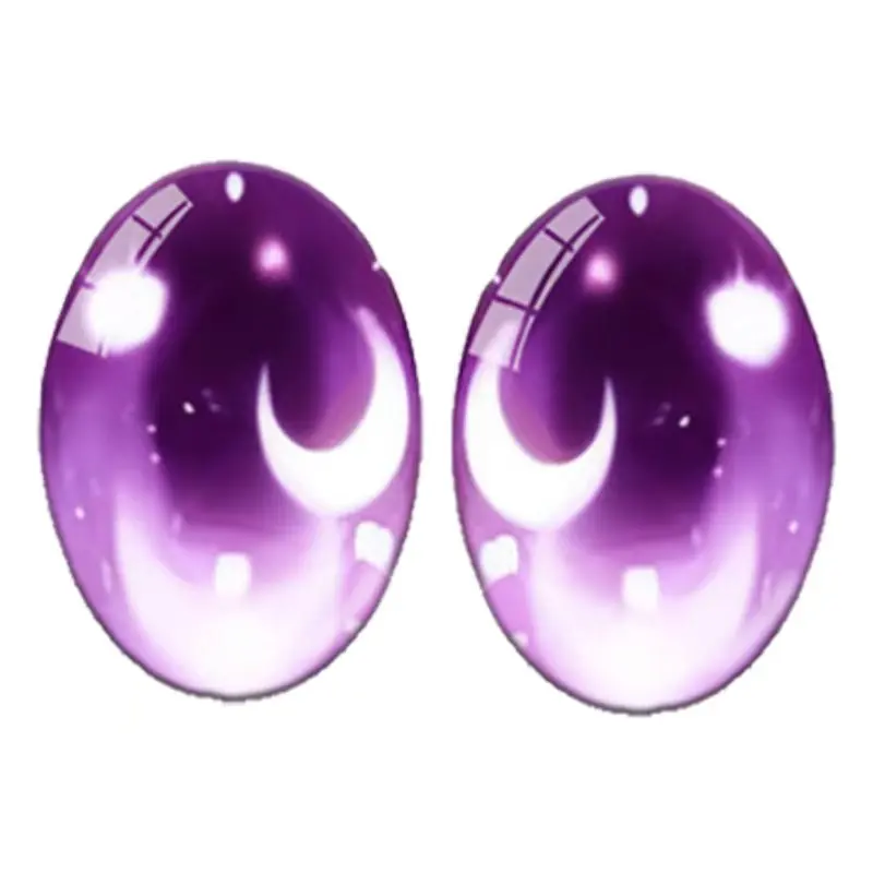 ตุ๊กตาการ์ตูน 6 คู่ ตาสีฟ้าคริสตัลและดวงตาที่น่ารัก รูปภาพรูปไข่ขนาด 13x18 มม./18x25 มม. ตัวอย่างกระจกแบนทรงสี่เหลี่ยมผืนผ้า