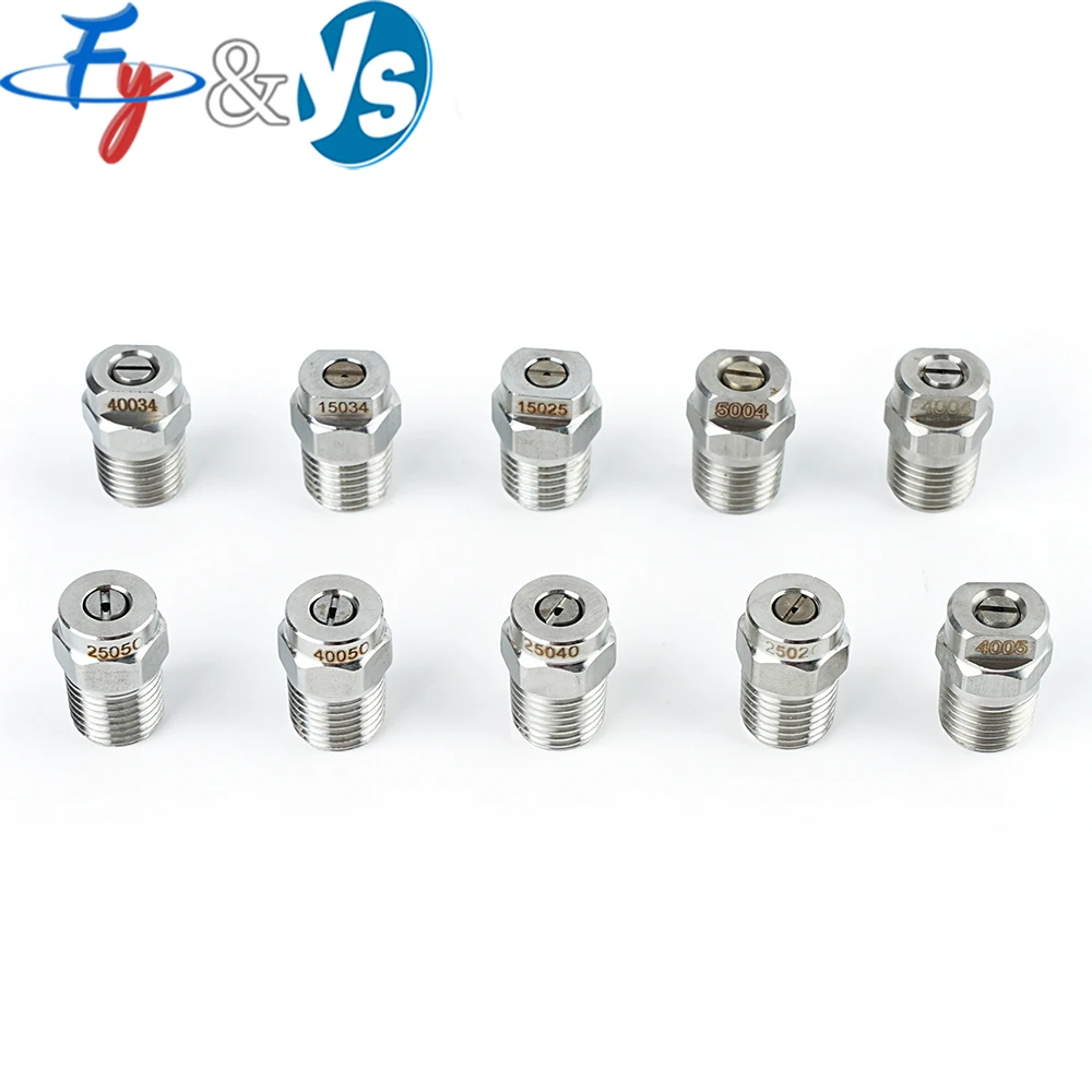 Stainless Steel High Pressure Flat Fan Spray Nozzle 1/4