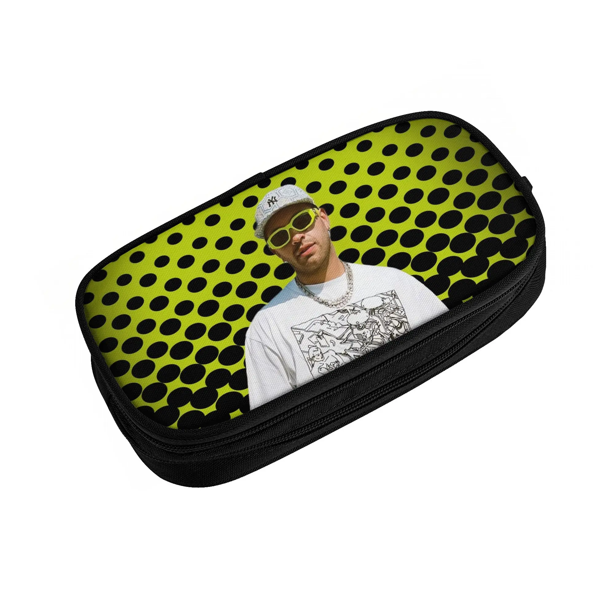 Colombian Feid Ferxxo Cute Pencil Cases Girls Boys 90s Rapper Rap Music Singer Rapper Songwriter Pencil Bag School Accessories