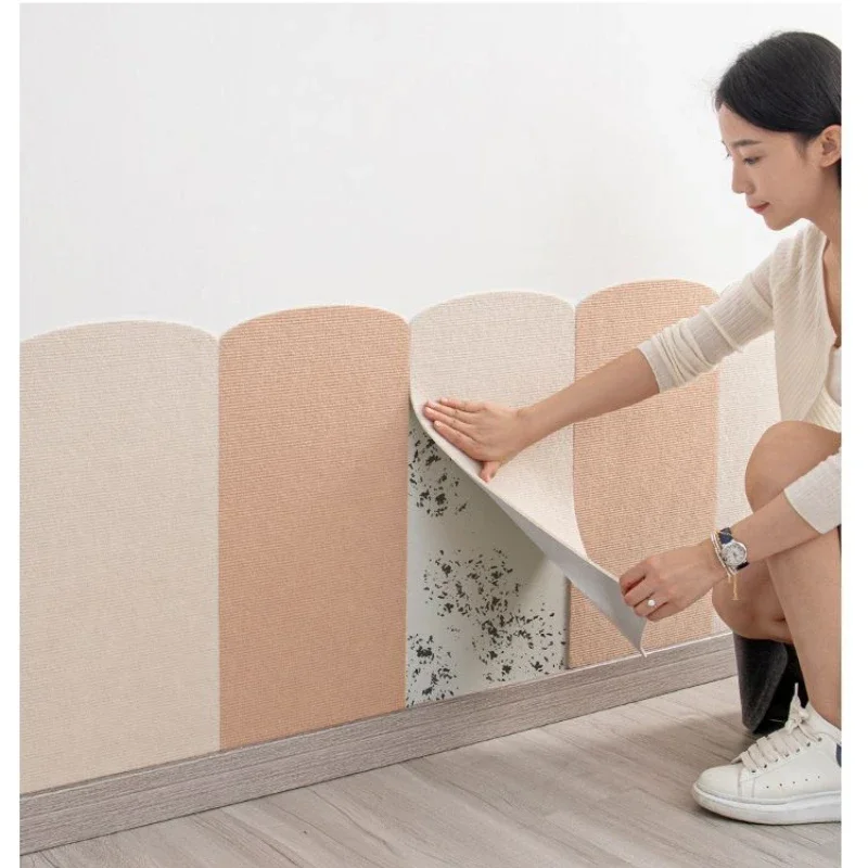 

Korean Wall Protection Stickers Soft Wrap Felt Panels Package Renovation Anti Collision Anti-dirt Decoration Boards 3D 60cmx30cm