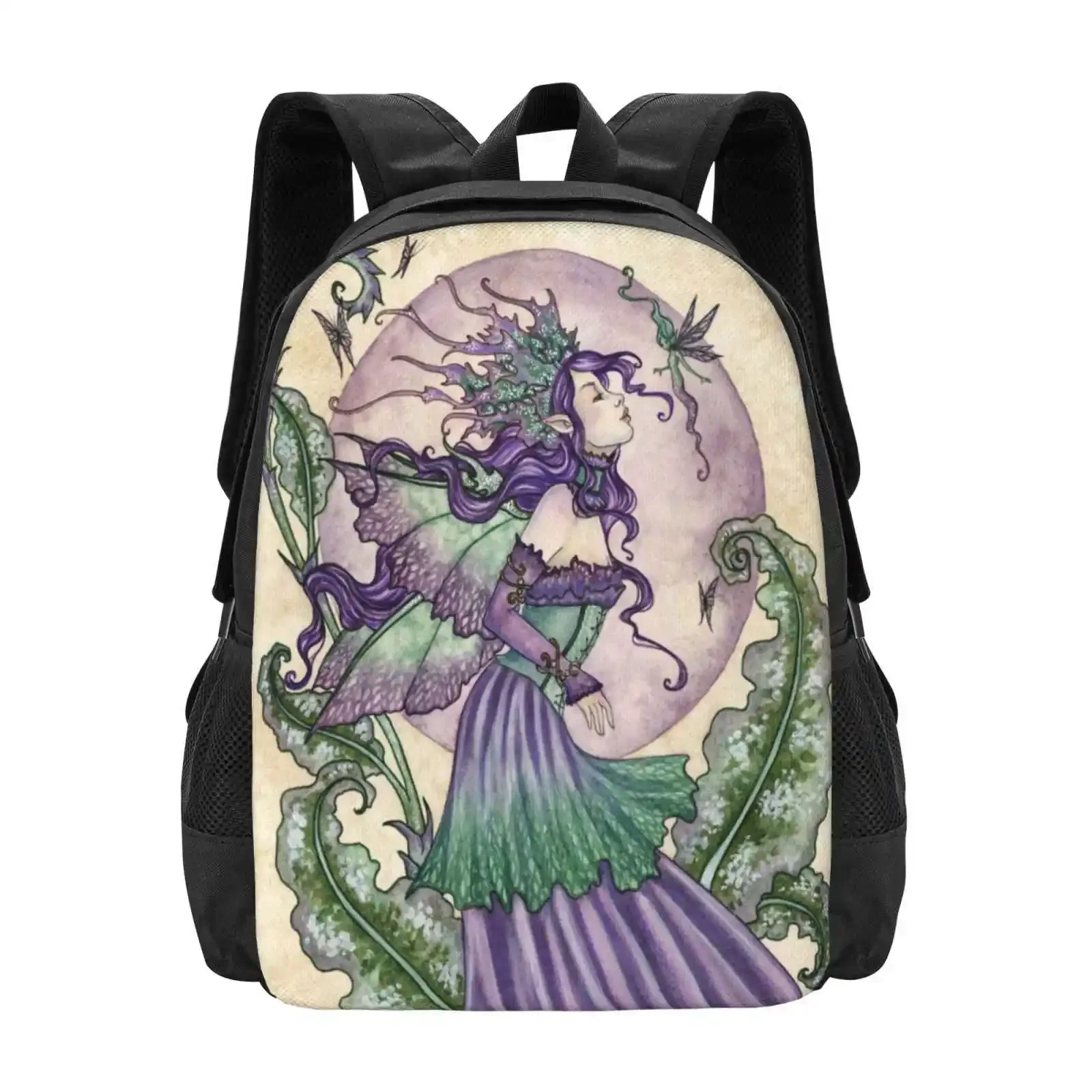 

Pixie Gossip Hot Sale Schoolbag Backpack Fashion Bags Fairy Amy Brown Butterfly Pixie Green Purple