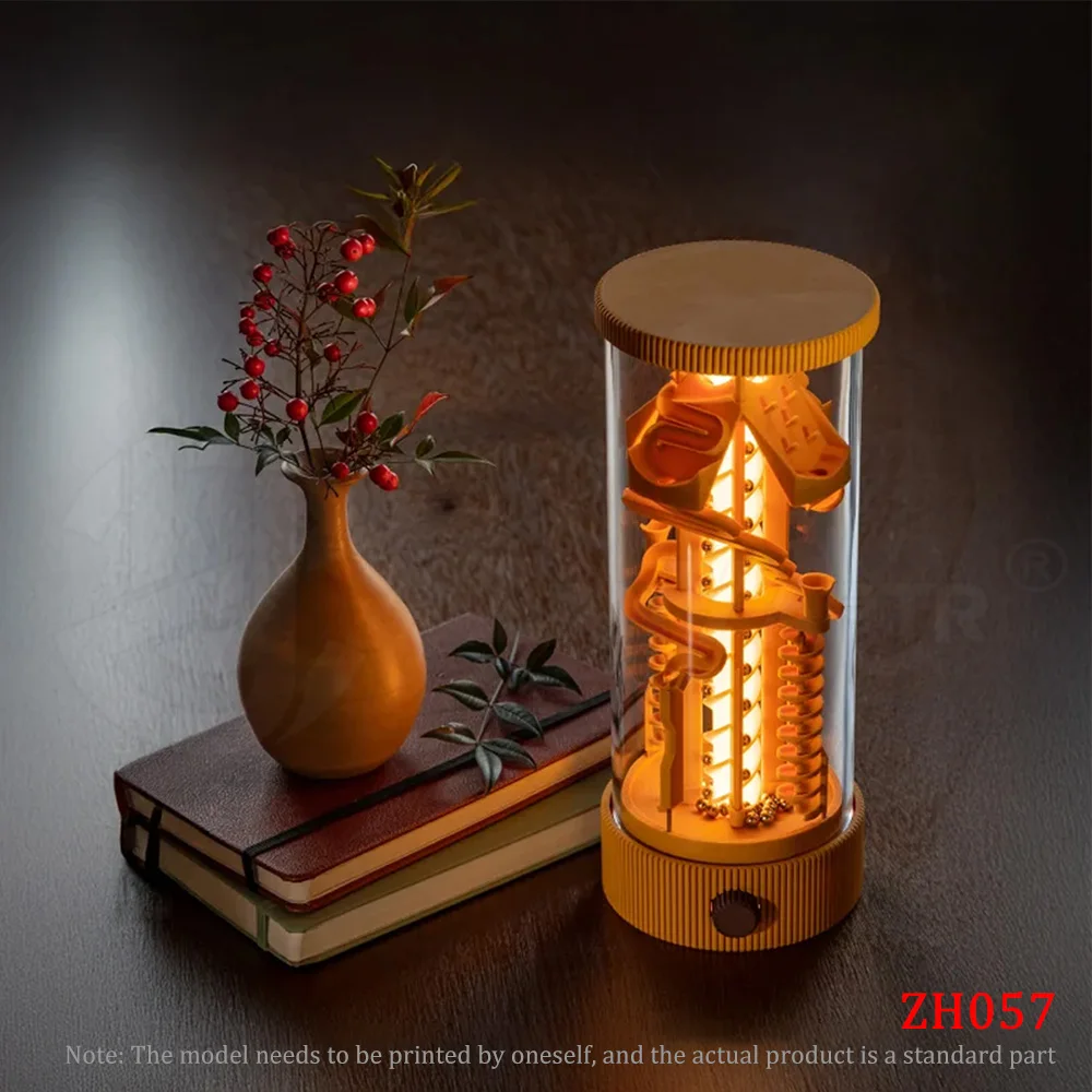 For Bambu Lab DIY 360° Rotating Light Pinball Tower Pinball Runway ZH057 Creative Model Components for 3D Printer