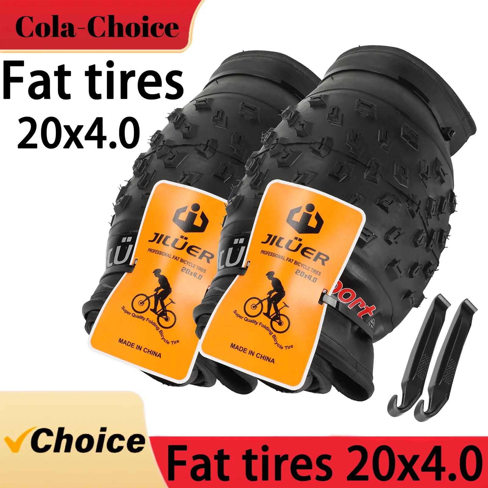 

Fat Bike Tire 20 Inch Snow Bicycle Tyres 20x4.0 Puncture Proof Electric Bicycle Tires for MTB, Sand, Beach, and Snow Bicycle