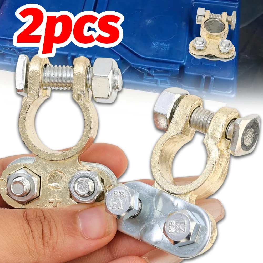 

Car Battery Connector Corrosion Resistant Aluminum Alloy Copper Plated Pile Head Connecting Terminal for Auto Sedan Truck Vans