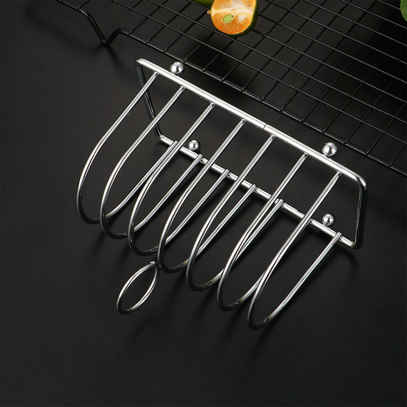 

Cooling Rack for Toast Metal Wire Rack With 6 Slice Slots and Carry Handle Serving Tools for Coffee Bars