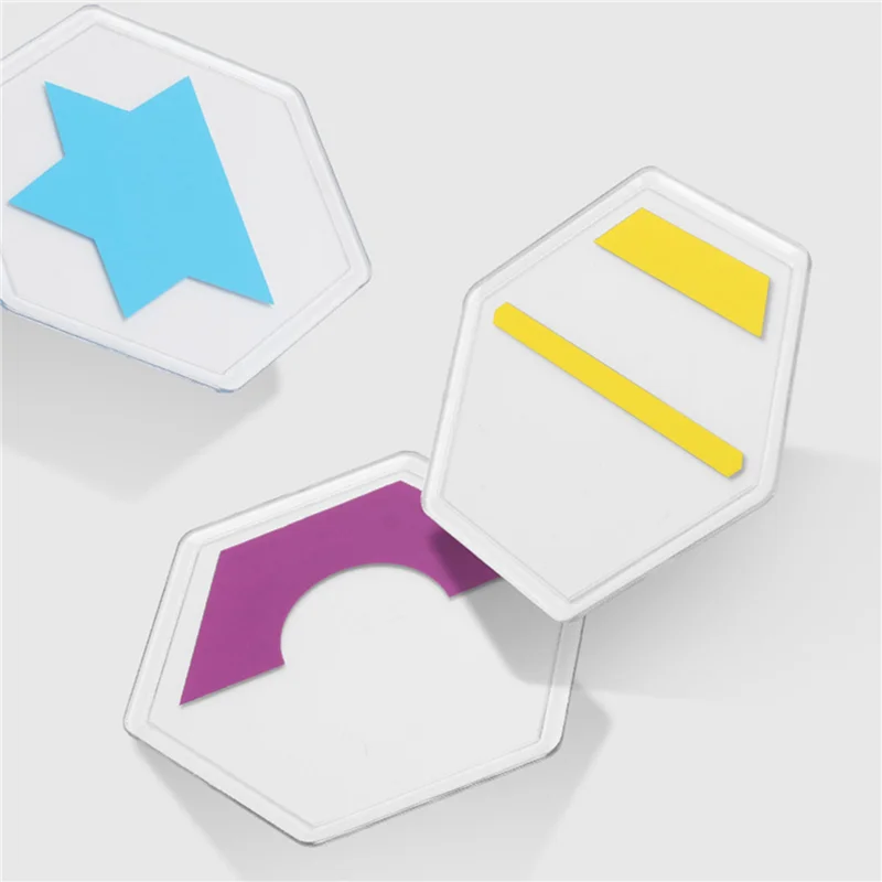 A63T-2X Giochi di codici a colori in età prescolare Puzzle logici per bambini Figura Cognizione Pensiero spaziale Apprendimento educativo(A)