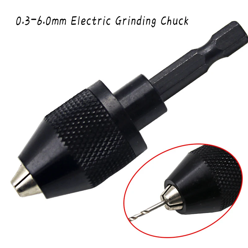 Electric Grinding Chuck With Adjustable Hexagonal Handle Drill Rotary Tools Electric Grinding Chuck Power Tool Accessories