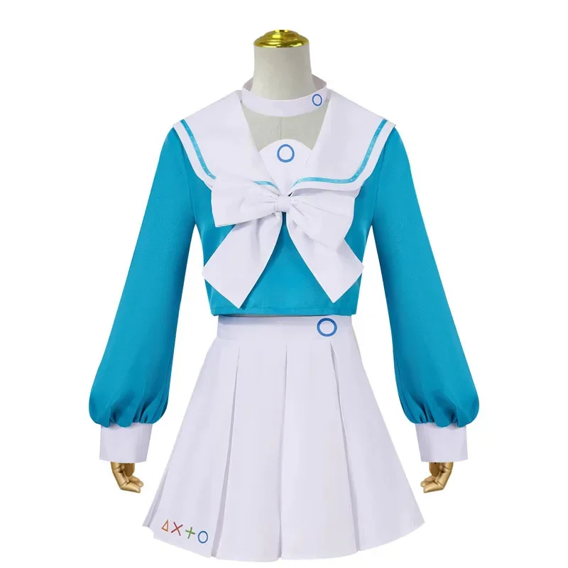 Arona-Costumes de Cosplay pour Fille, Jupe de Marin d'Archives Bleues, Uniforme SвJK, Vêtements de Sauna, Robe de Jeu en Plis pour Carnaval d'Halloween