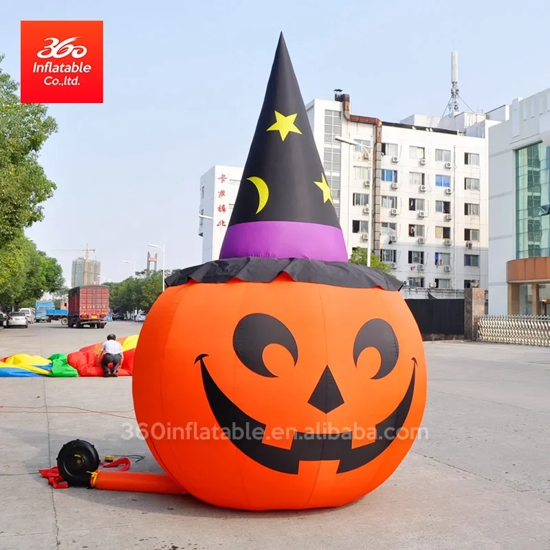 2024 New Halloween Decoration LED Lights Pumpkin,Outdoor inflatable advertising halloween product,giant inflatable model pumpkin