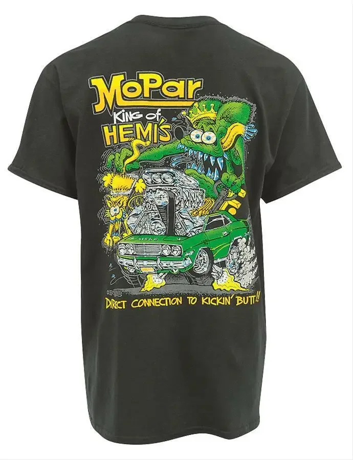 Rat Fink Mopar King Of Hemis Shirt Print On The Back Tshirt Size S-5XL