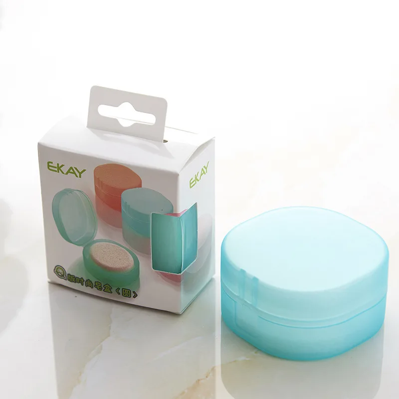 Compact and square travel portable soap box, transparent plastic aerobic handmade soap sponge, PP fragrance Soap box