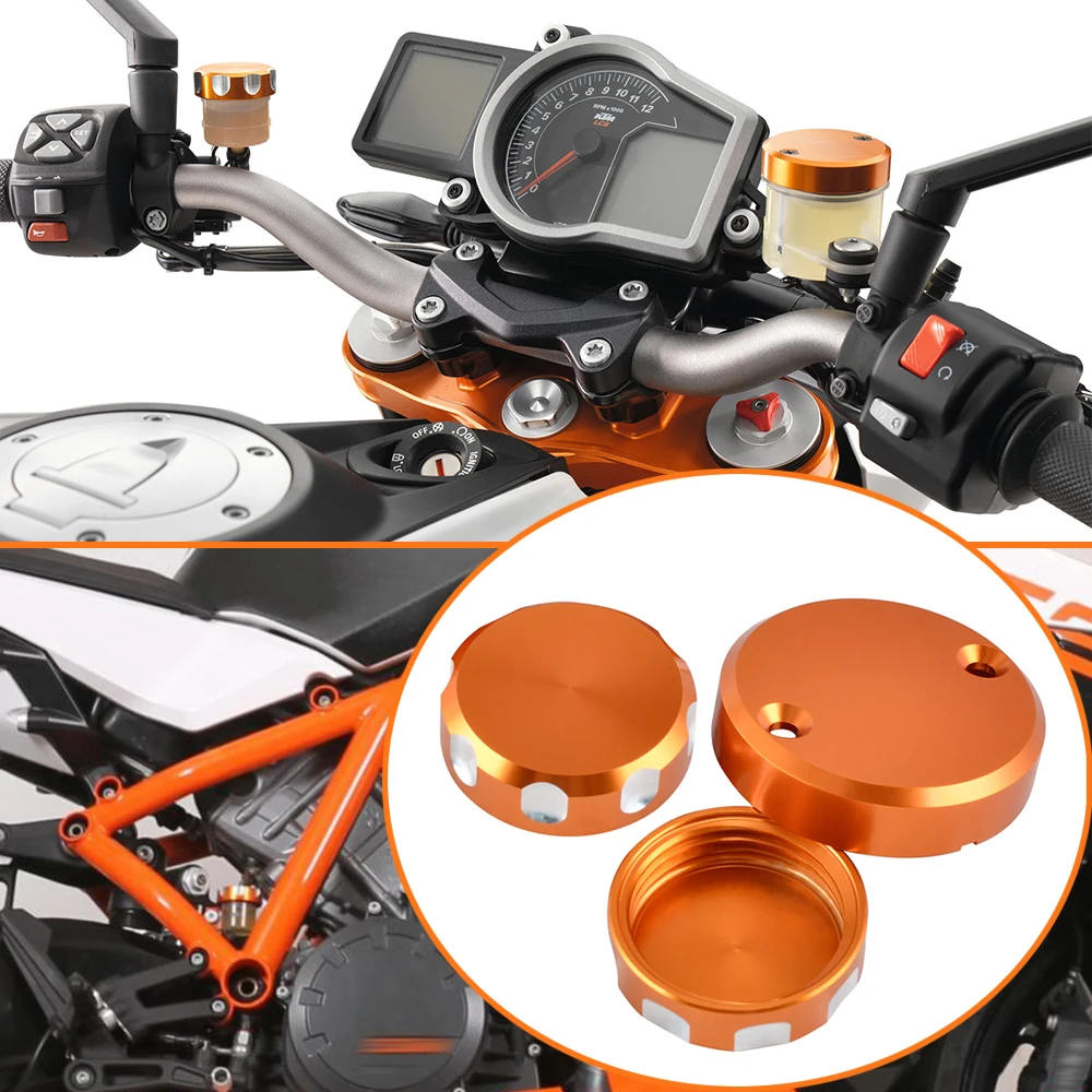 

For 2009-2015 KTM 1190 RC8R 1190 RC8 R Brake Clutch Fluid Reservoir Cap Cover Oil Cup Lid for KTM 1290 Super Duke R/GT 2014-2024