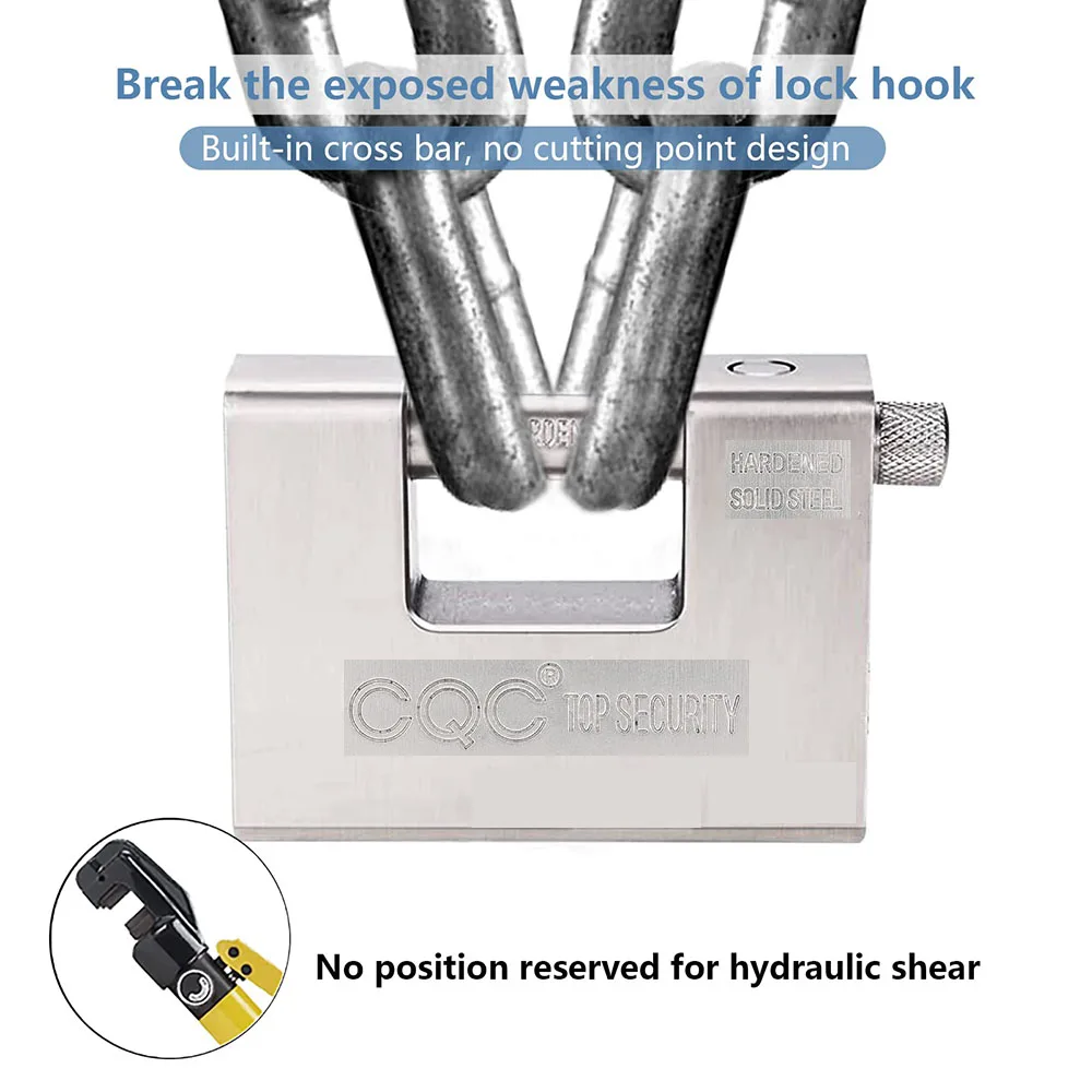 

Padlock with Key High Security Heavy Duty D-Shaped Solid Brass Outdoor Keyed Padlock Protect Garage Door Containers Shed Gate