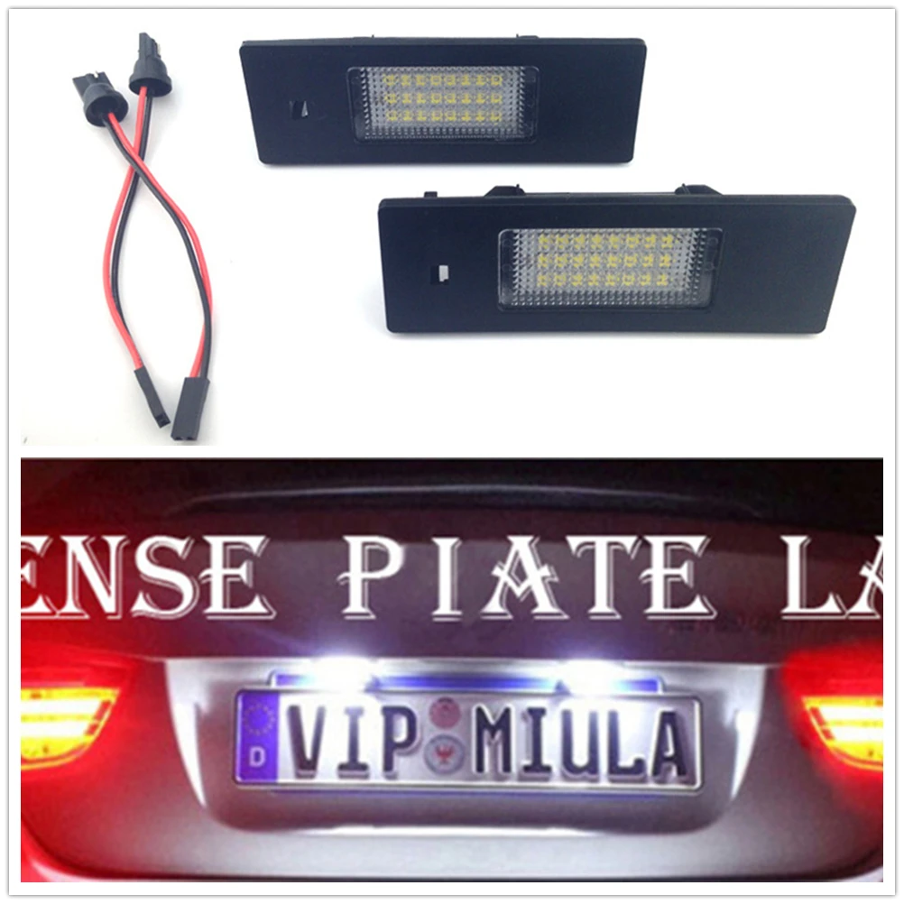 

LED License Plate Light No Error For BMW E81 E87 E63 E64 E89 Z4 F20 F21