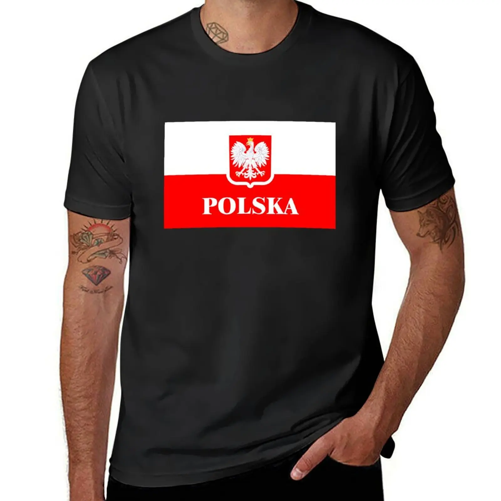 Polska 1 T-Shirt plus sizes summer top cute tops oversized designer t shirt men