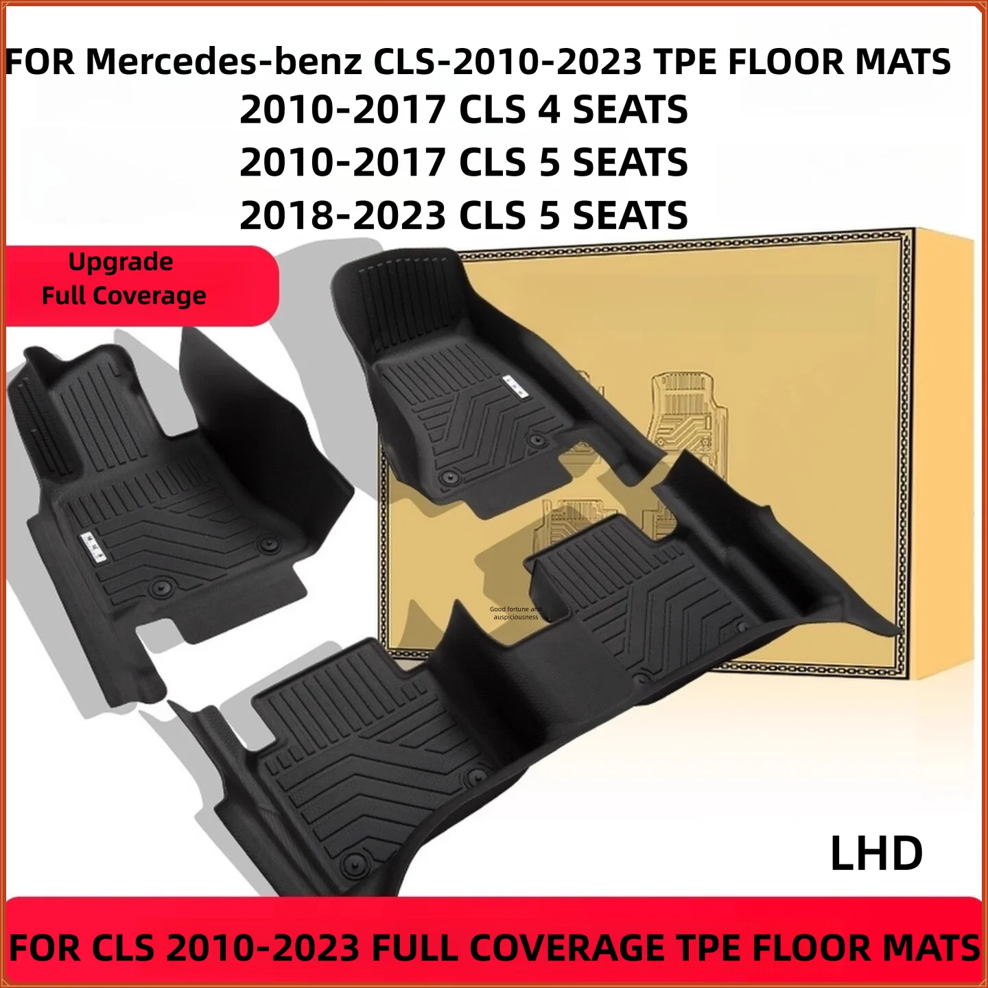 

NEW 5D TPE Floor Mats For Mercedes Benz CLS 2010-2023 260/300/350/450Amg53/63W/C218/257 LHD Full Coverage Waterproof accessories
