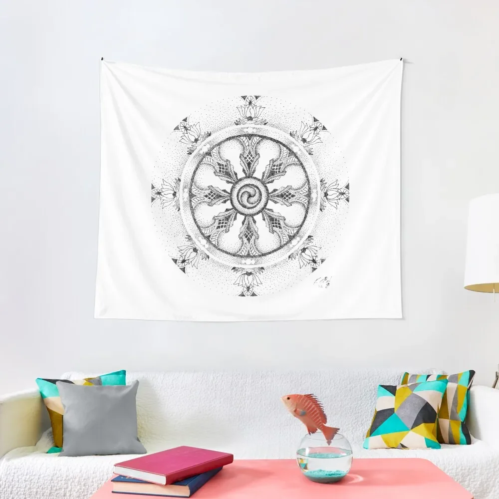 Dharma Wheel Tapestry Decoration Wall Bedrooms Decor Tapestry