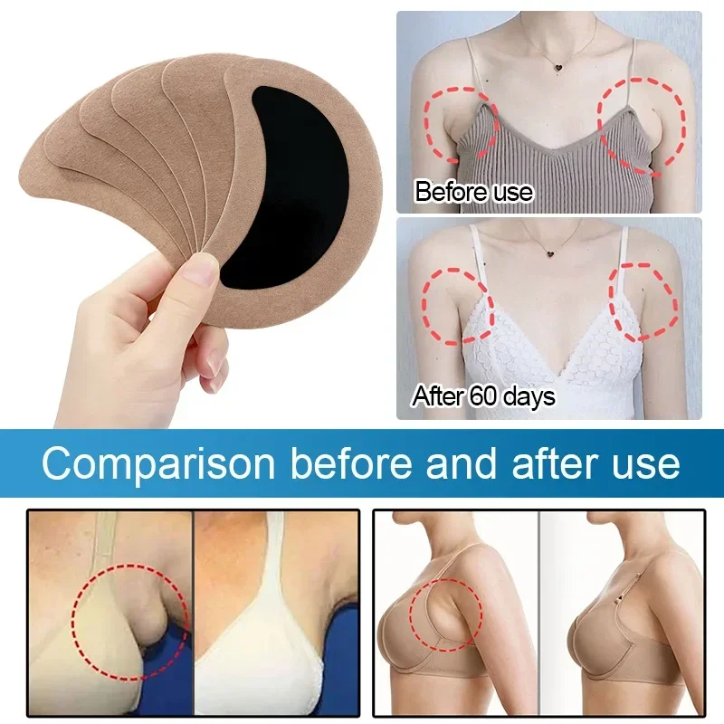 6Pcs/bag Lymph Detox Patch Herbal Lymphatic Care Underarm Neck Waist Thigh Firming Accessory for Anti Cellulite Breast Reduction