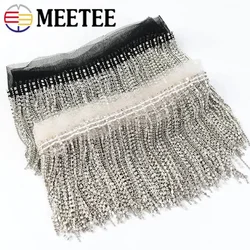 1/2Yards Meetee 9cm Diamond Chain Fringe Tassel Lace Trim Beaded Ribbon DIY Apparel Underwear Skirt Dress Decoration Accessories