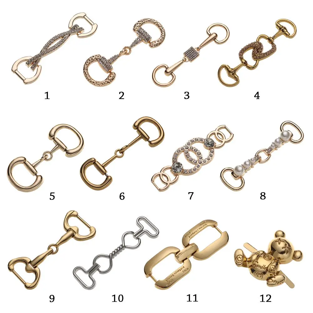 Decoration Clothing Accessories Belt Buckle DIY Shoes Bag Shoes Buckles Metal Buckles Metal Shoe Chain