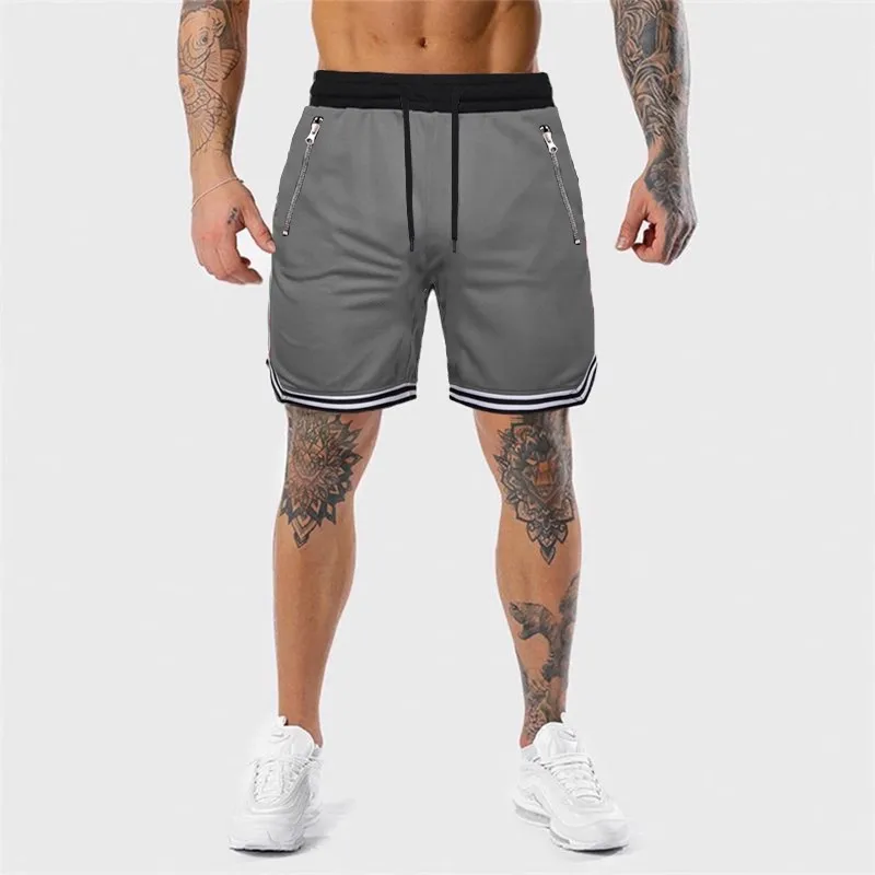 Men Shorts Breathable Mesh Knee Length Jogger Basketball Casual Workout Shorts for Men Short Pants