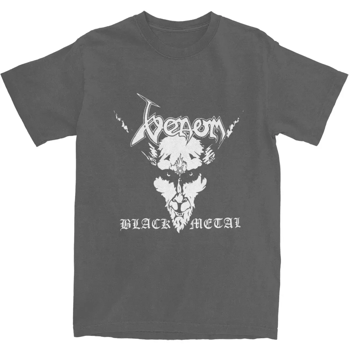 for Men Women Funny 100% Cotton Unique Cloth  Accessories Venom Black Metal Apparel Shirt Men Women Pure Cotton Casual T-shirt