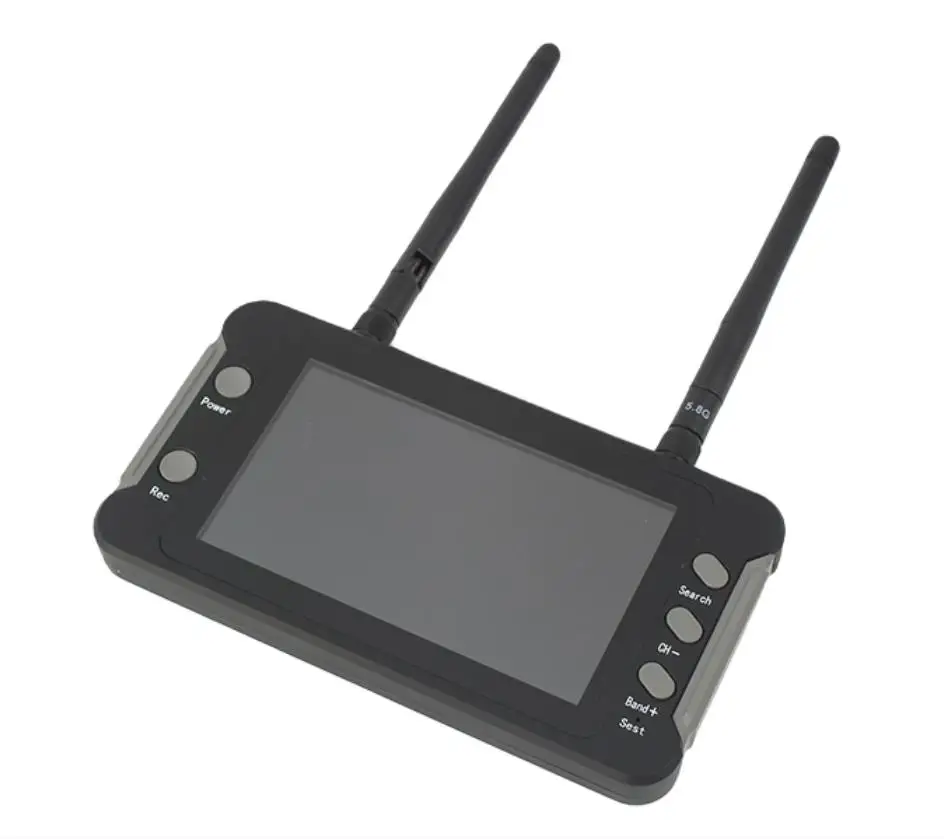 

FPV Monitor 5.8G 4.3-inch 800*480 HD Bright Screen DVR Built-in 3.7V/1200mAh High Capacity Polymer Battery For FPV Drone RC Cars