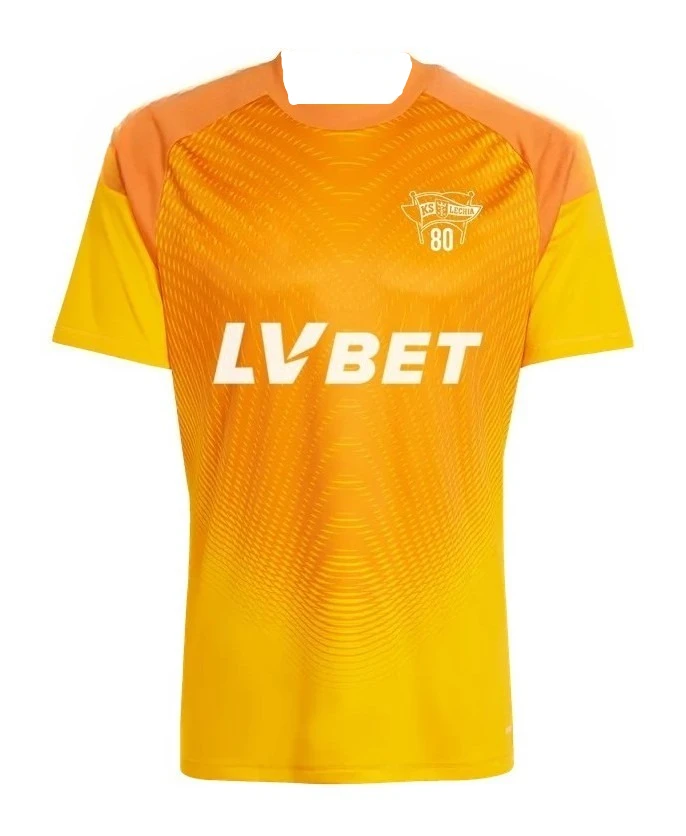 

Polish Football Men's and Women's 25-26 Lekian Gdansk Jersey Orange, Purple and Gray Series Polish Football Jersey T-shirt