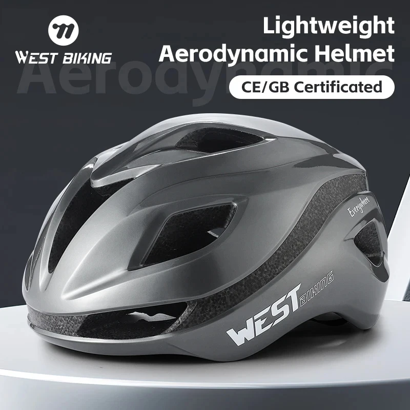 

WEST BIKING Lightweight Aerodynamic Helmet Men Women Sports Aero Cycling Helmet MTB Road Racing Bike Integrated Safety Helmet