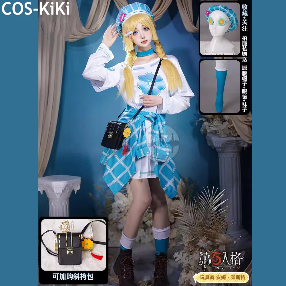 

COS-KiKi Identity V Anne Lester Toy Merchant Game Suit Lovely Uniform Cosplay Costume Halloween Party Role Play Outfit Women