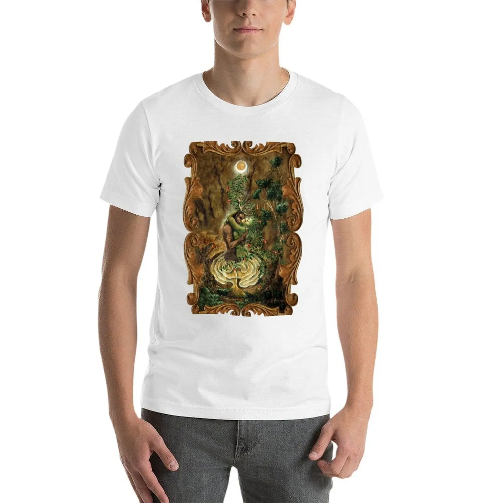 Cernunnos & The Goddess T-Shirt man t shirts for men essential t shirt t shirt for man
