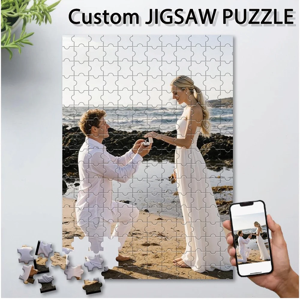 35/300/500/1062pcs Personalized Custom Photo Puzzle Couple Photos Education Puzzle Toy wooden Puzzle