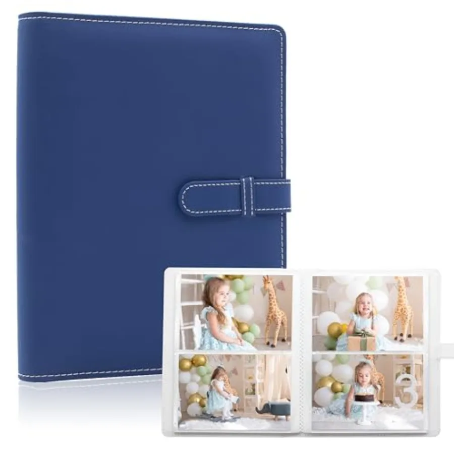 Photo Albums 4x6 Pictures 152 Pockets Vegan Leather Cover Memory Album Book, Suitable for Family Wedding Boys Girls and Babies