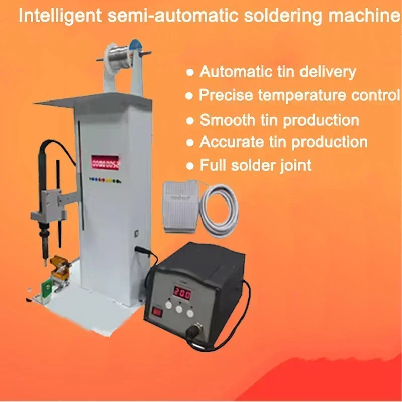 R10 Semi-Automatic Soldering Machine househol Pedal Type Tin Machine Intelligent Soldering Equipment Electric Soldering Irons