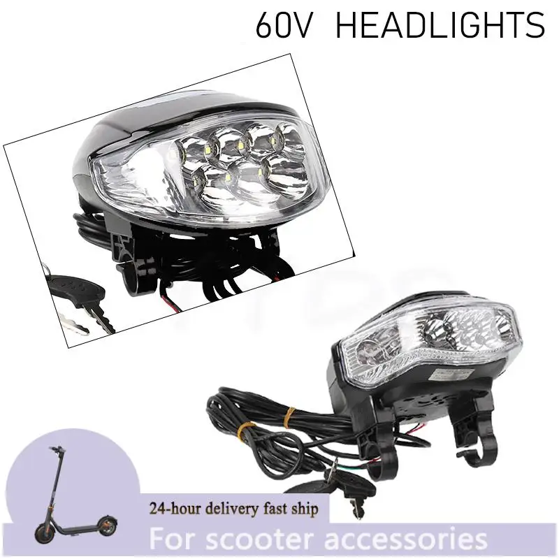 

60 В ангельский глаз Bluetooth фары летающий тигр освещение прожектор дальнего света подходит для электрического скутера Citycoco