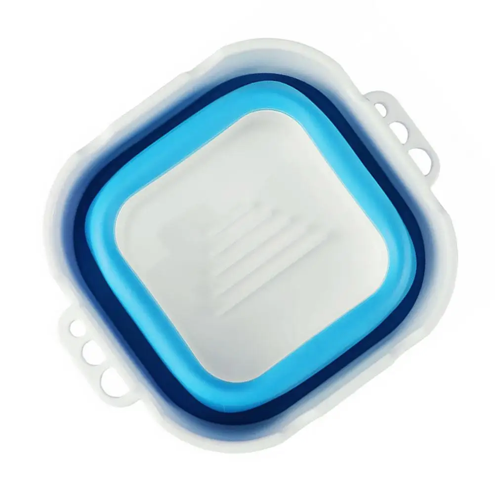 

Folding Paint Washer Basin Silicone Bucket Cleaner Multi functional Oil Silicone Painting Buckets Tool Color Mixer