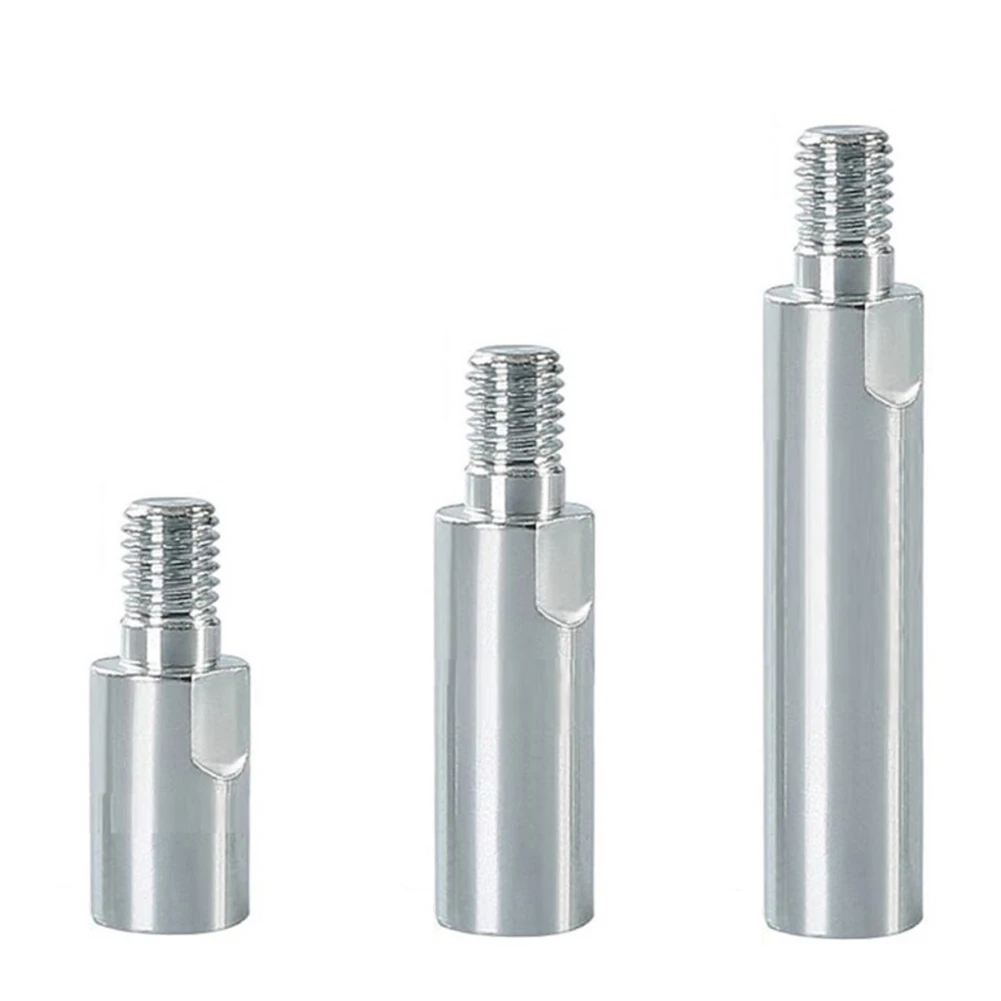 New Practical Extension Rod Angle Grinder Polisher Extension Rod Silver 3pcs 45# Steel Connecting Rod for m10