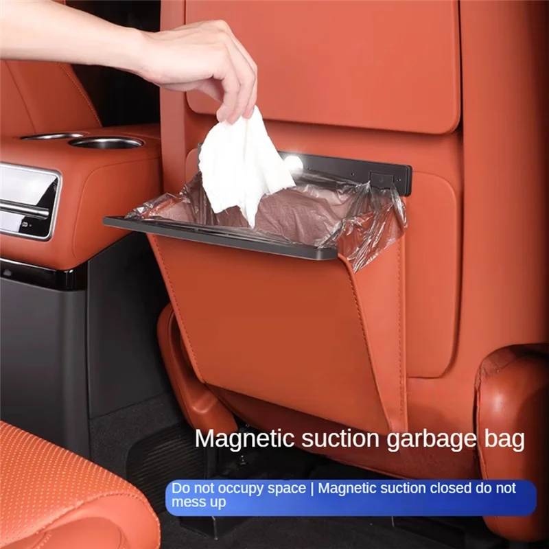 ABJO-For Lixiang L7 L8 L9 2022 2023 Car Rear Garbage Bag Car Seat Back Hanging Chair Back Storage Bag