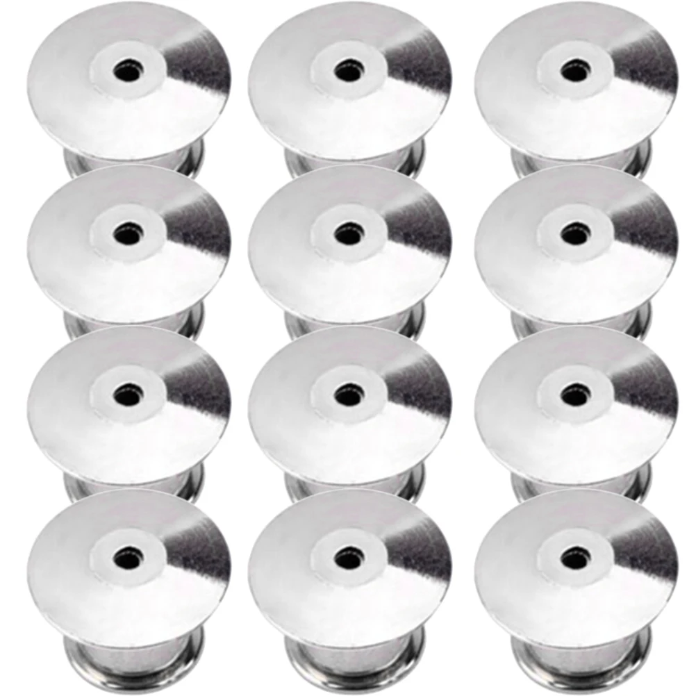 

22pcs Metal Keepers Locking Clasps Back Clamps For Display Books Bags Hats Brooch Supplies Replacement Pin Backs Diy Jewelry