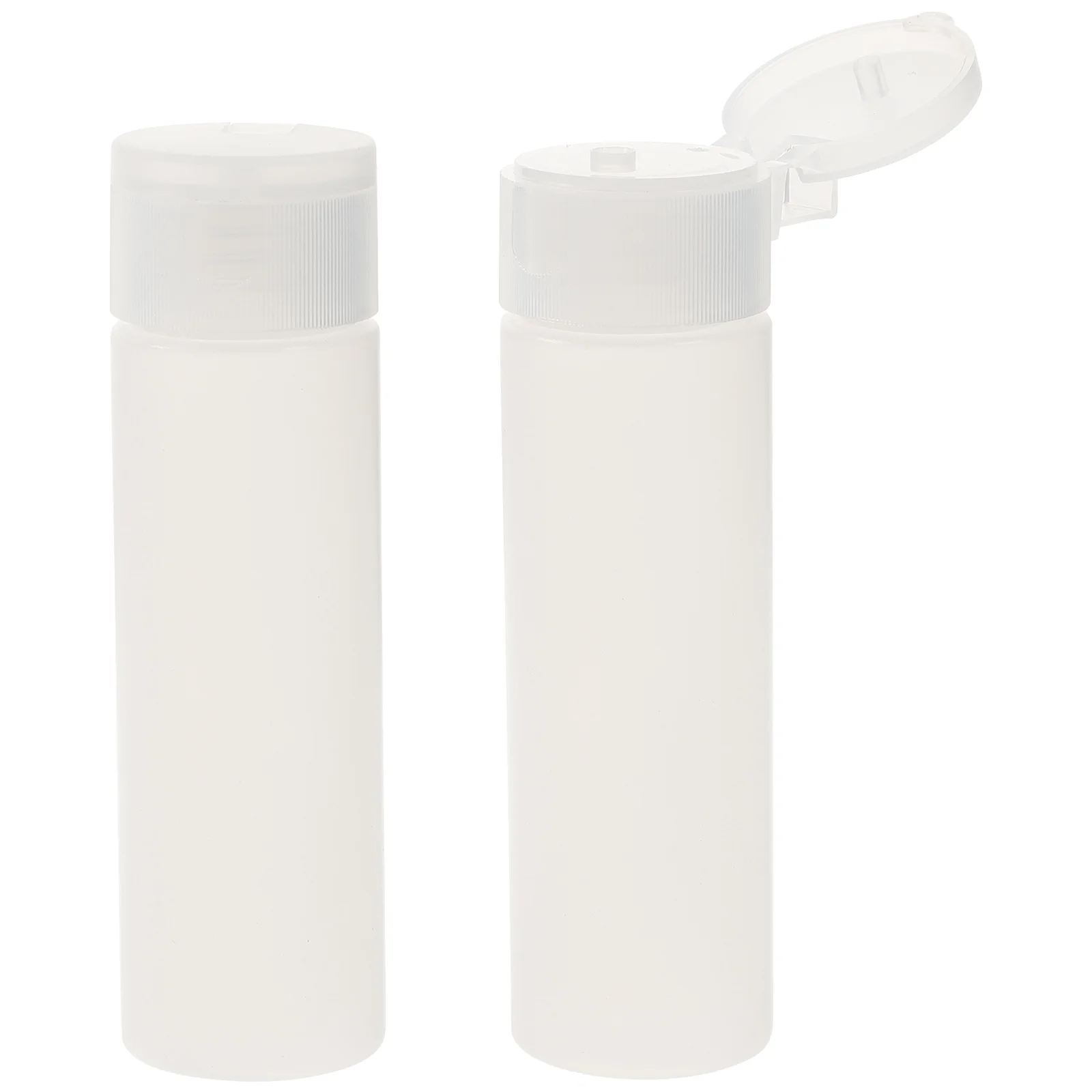 

2 Pcs Travel Shampoo Bottle Cosmetics Storage Reusable Liquid Empty Refillable Visible Essential Oil Miss