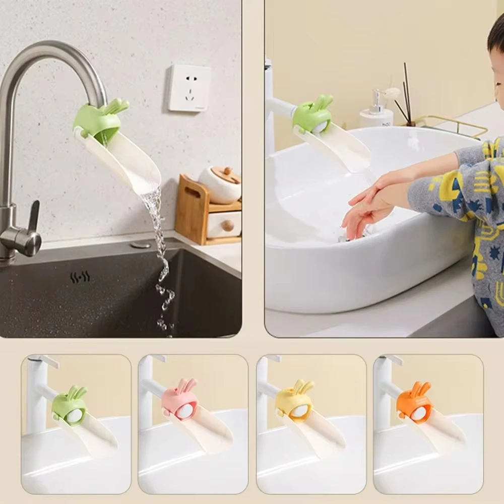 Toddler Faucet Extender With Silicon Splash Proof Sink Water Tap Hand Washing Device For Kids Children Hand Wash Bathroom Sink