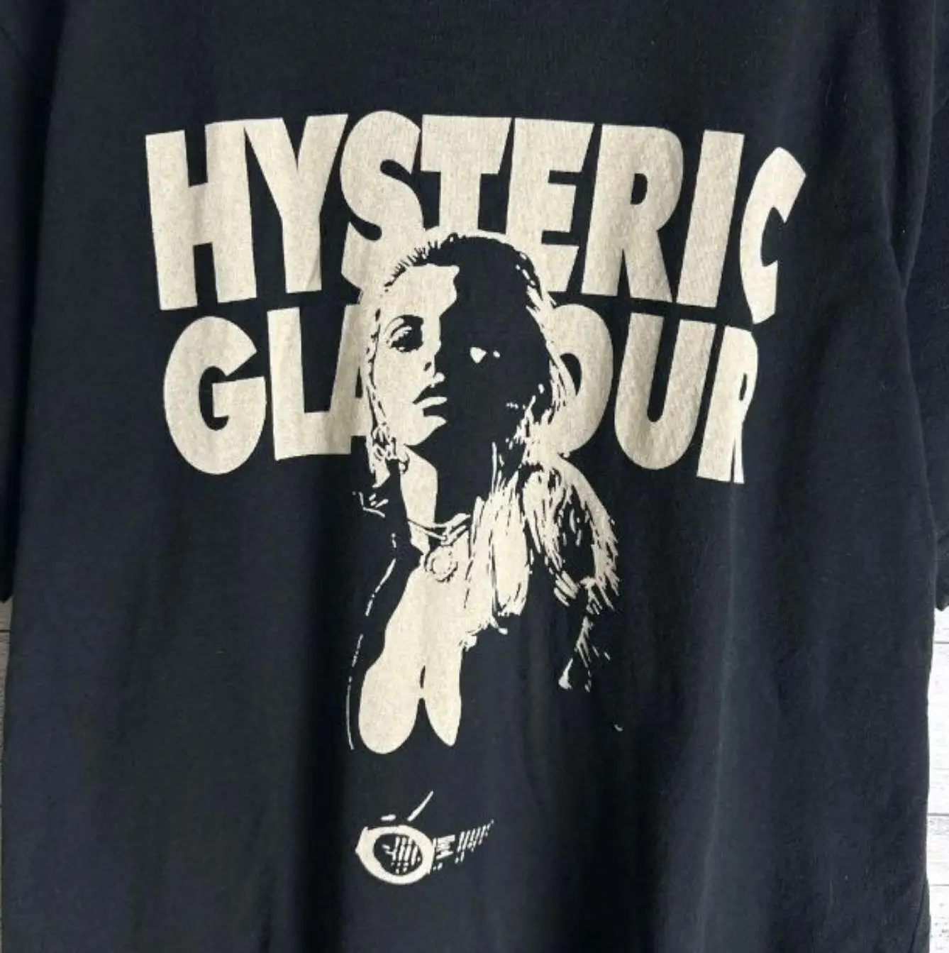 Hysteric Glamour classic style black T shirt Heavy cotton