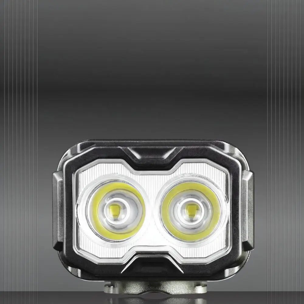 Waterproof Bicycle Front Light Aluminum Alloy USB Charging Cycling Flashlight Digital Screen Display Mountain Bike Gear
