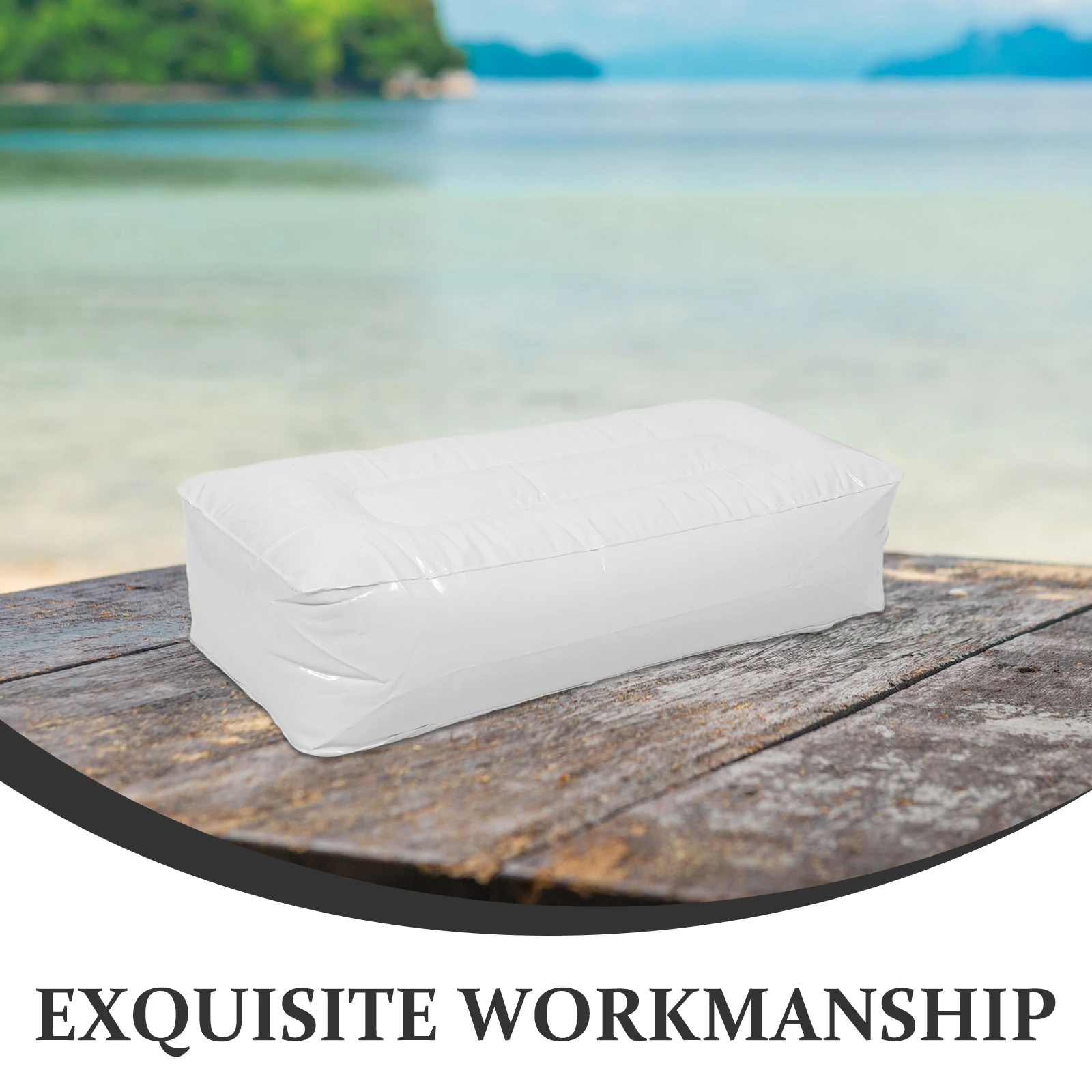 وسادة مقعد عالمية قابلة للنفخ لقوارب الكاياك، وسادة تخييم محمولة مقاومة للماء وخفيفة الوزن للسفر والراحة في الهواء الطلق تدعم طويلًا #2