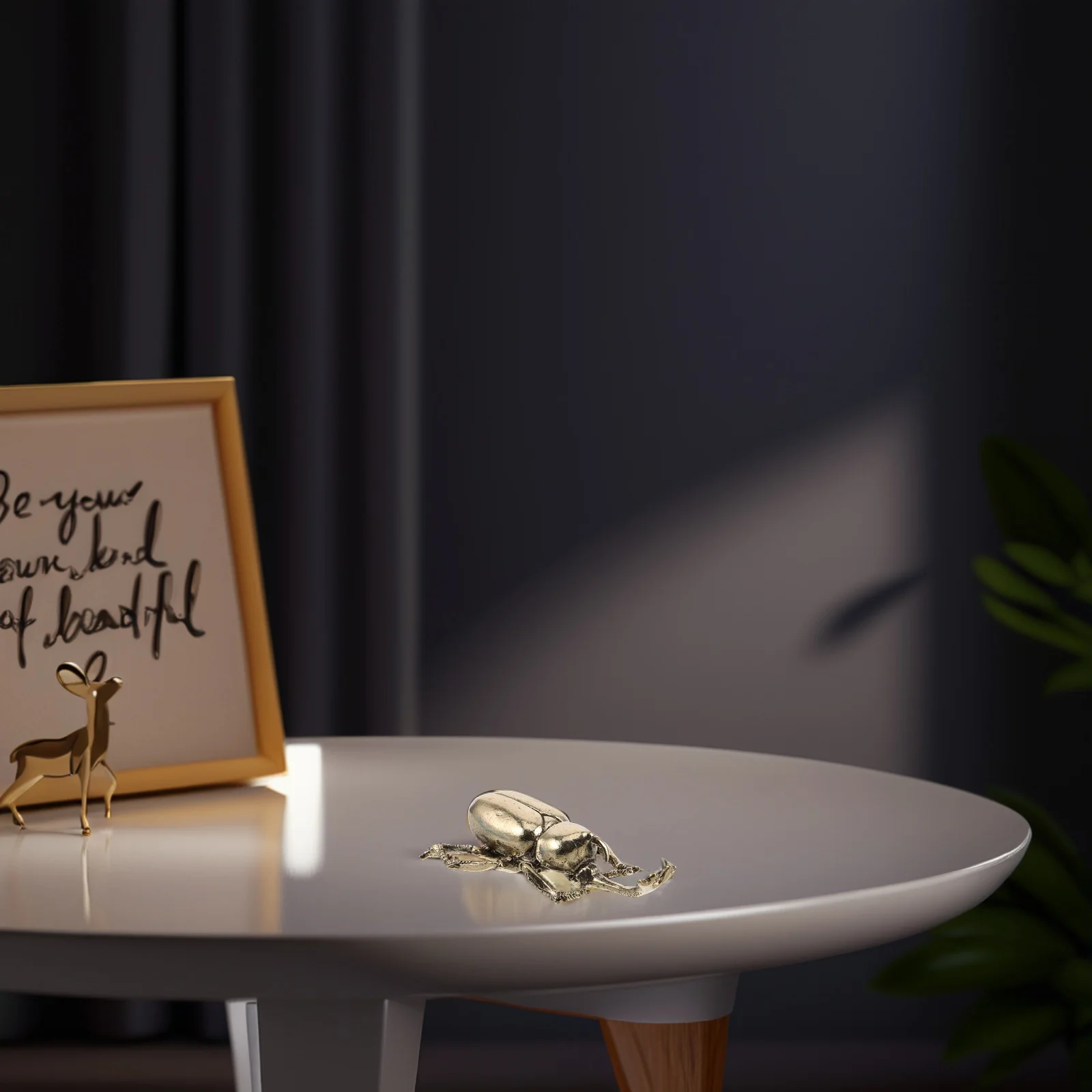 خمر البرونزية خنفساء النحاس الشاي الحيوانات الأليفة مكتب صغير سطح المكتب الديكور الصلبة المعادن خنفساء النحت للديكور المنزل #5