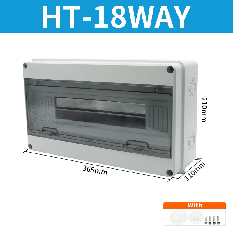 OMCH HT Serie IP65 Wasserdichte Verteilerdose ABS Elektrische Anschlussdose Outdoor-Schutzschaltergehäuse 2-24 Wege